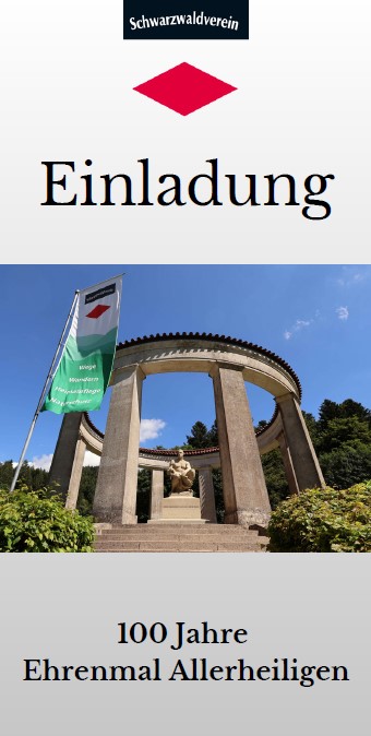 100 Jahre Ehrenmal des Schwarzwaldvereins